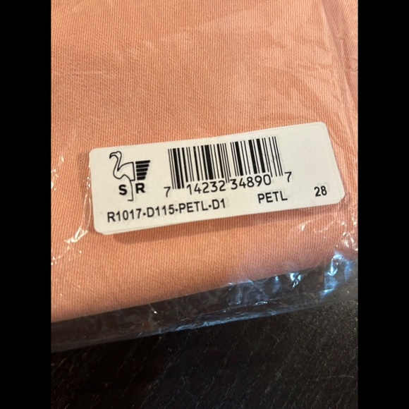 Sandrine Rose x Free People Super Flare Denim Jeans Petal Pink Size 28 - NWT - Picture 9 of 12